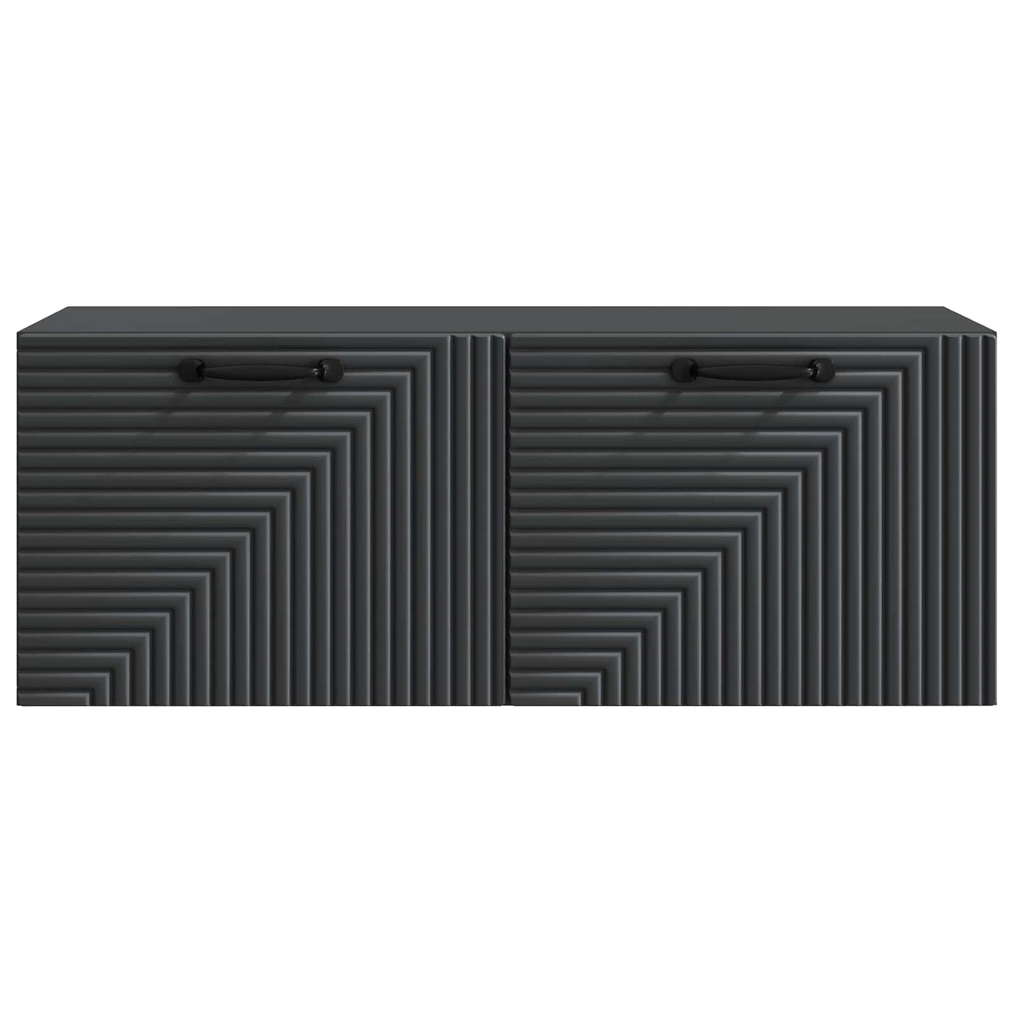 Wall-Mounted TV Cabinet Black 78.5 x 31 x 30 cm Engineered Wood