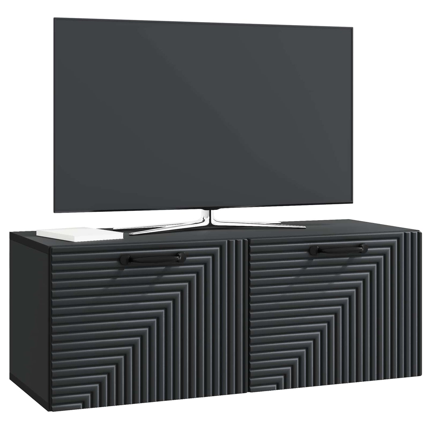 Wall-Mounted TV Cabinet Black 78.5 x 31 x 30 cm Engineered Wood