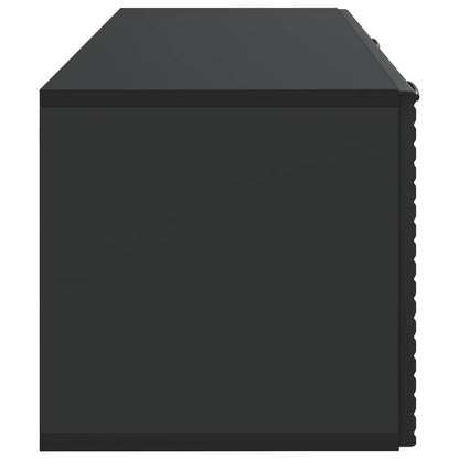 Wall-Mounted TV Cabinet Black 78.5 x 31 x 30 cm Engineered Wood