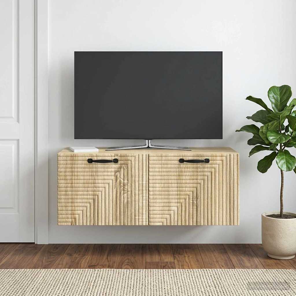 Wall-Mounted TV Cabinet Sonoma Oak 78.5 x 31 x 30 cm