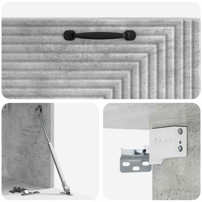 Wall-Mounted TV Cabinet Concrete Grey 78.5 x 31 x 30 cm