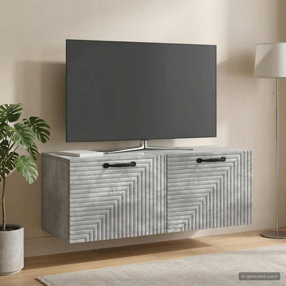 Wall-Mounted TV Cabinet Concrete Grey 78.5 x 31 x 30 cm