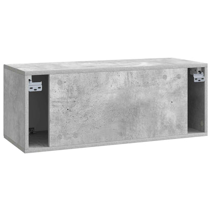 Wall-Mounted TV Cabinet Concrete Grey 78.5 x 31 x 30 cm