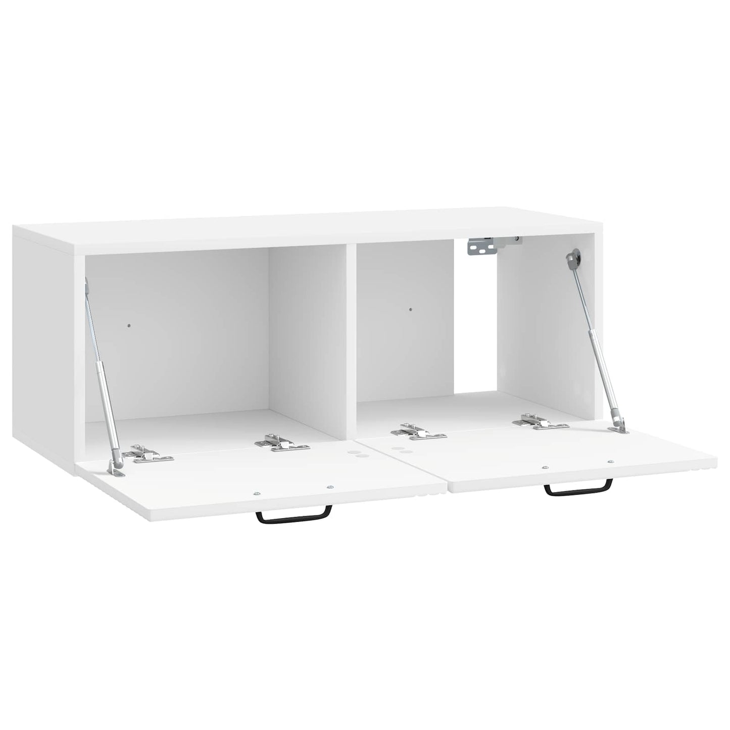 Wall-Mounted TV Cabinet High Gloss White 78.5 x 31 x 30 cm
