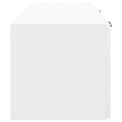Wall-Mounted TV Cabinet High Gloss White 78.5 x 31 x 30 cm