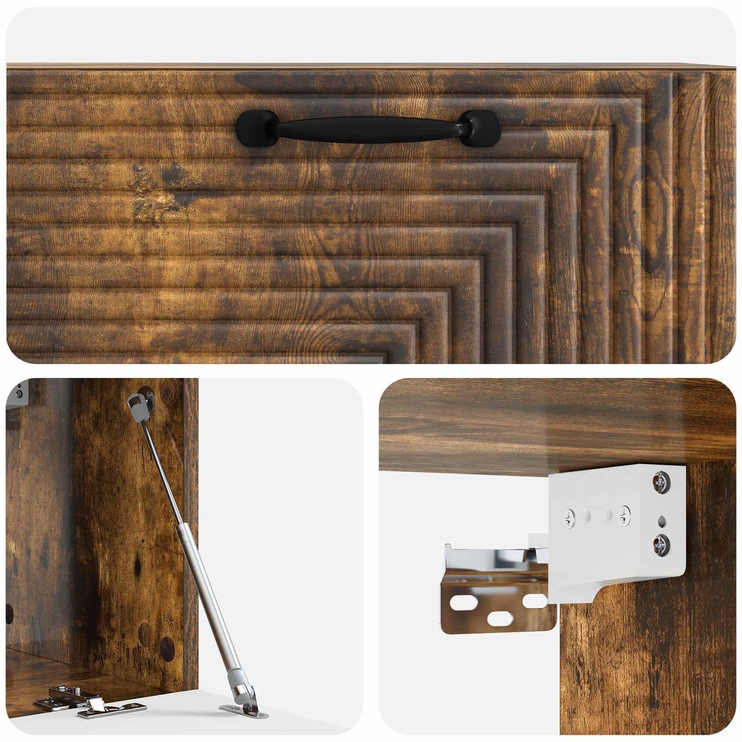 Wall-Mounted TV Cabinet Smoked Oak 78.5 x 31 x 30 cm