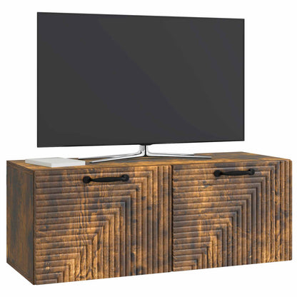 Wall-Mounted TV Cabinet Smoked Oak 78.5 x 31 x 30 cm