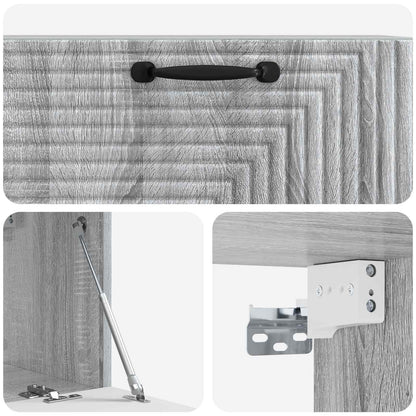 Wall-Mounted TV Cabinet Grey Sonoma 78.5 x 31 x 30 cm