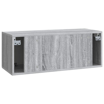 Wall-Mounted TV Cabinet Grey Sonoma 78.5 x 31 x 30 cm