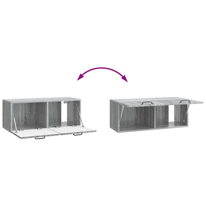 Wall-Mounted TV Cabinet Grey Sonoma 78.5 x 31 x 30 cm