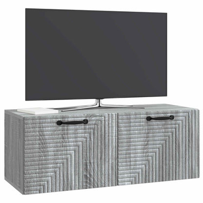 Wall-Mounted TV Cabinet Grey Sonoma 78.5 x 31 x 30 cm