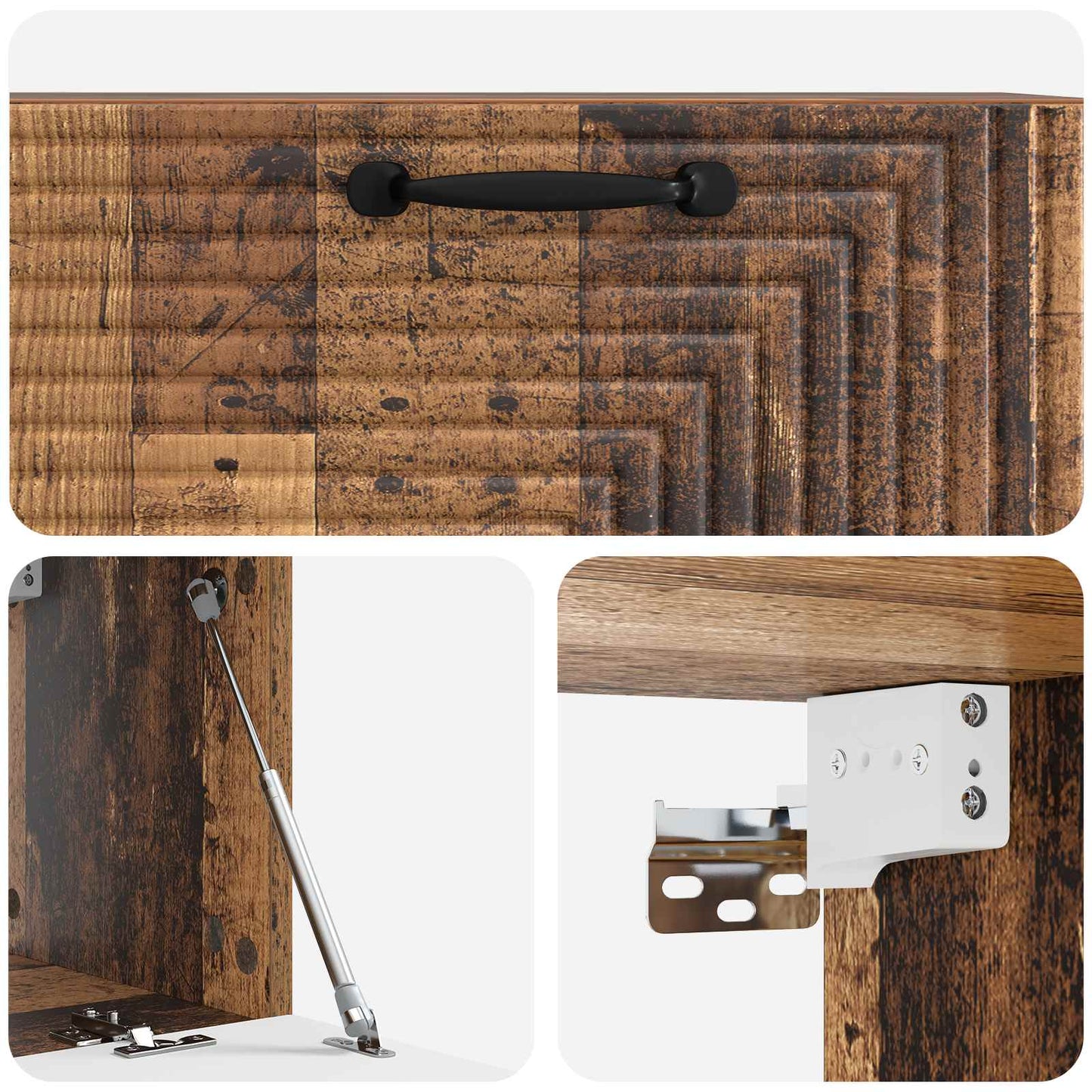 Wall-Mounted TV Cabinet Wall-mounted Old Wood 78.5 x 31 x 30 cm