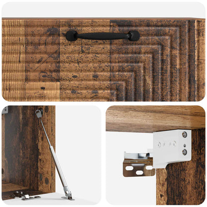 Wall-Mounted TV Cabinet Wall-mounted Old Wood 78.5 x 31 x 30 cm