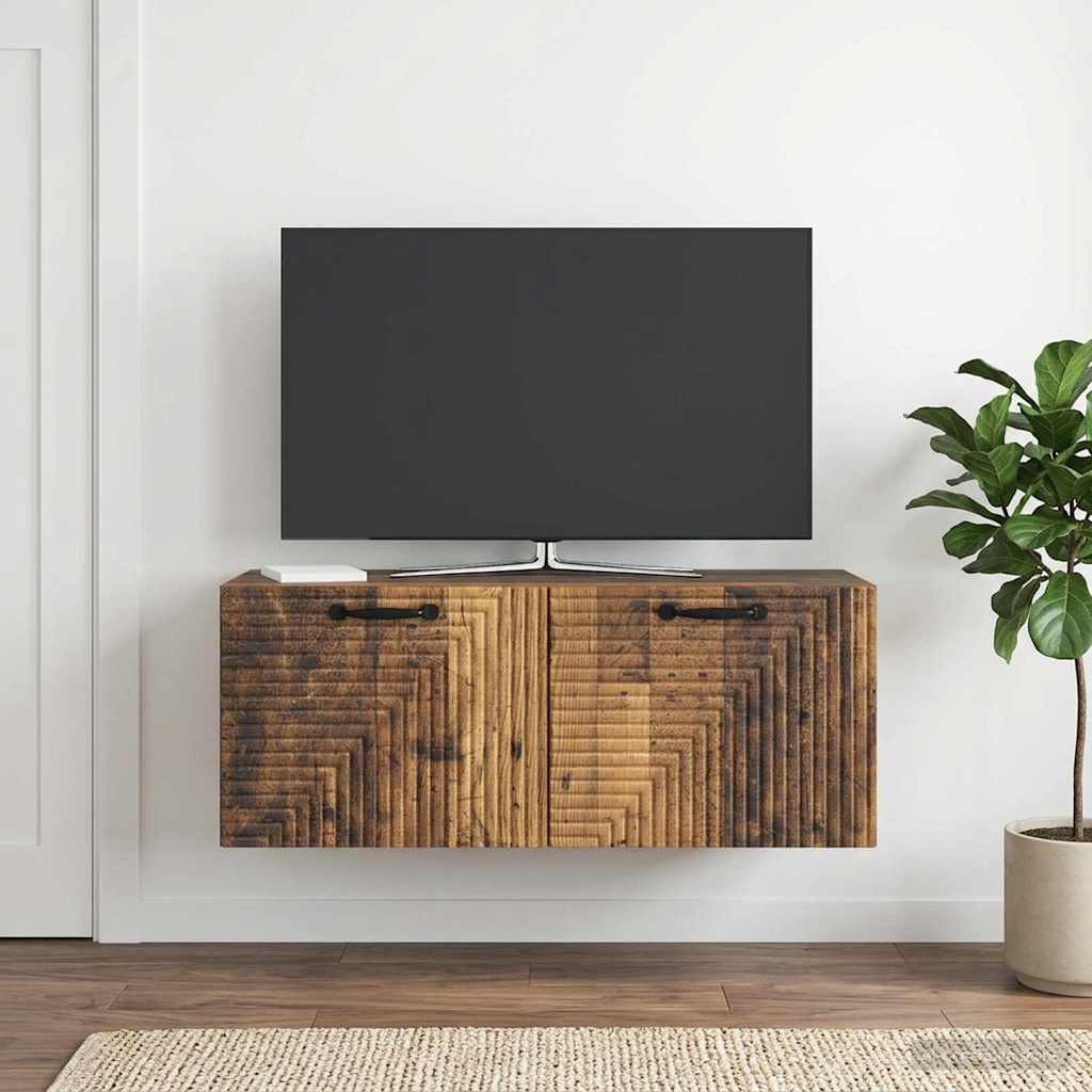 Wall-Mounted TV Cabinet Wall-mounted Old Wood 78.5 x 31 x 30 cm