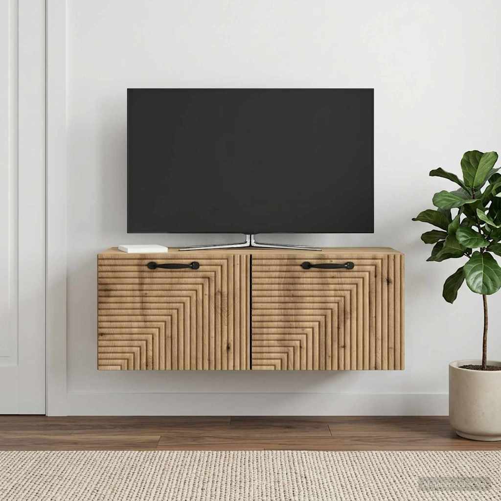 Wall-Mounted TV Cabinet Artisan Oak 78.5 x 31 x 30 cm