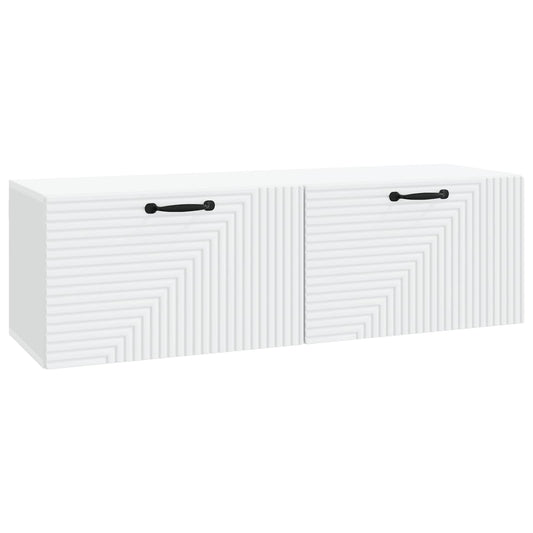 Wall-Mounted TV Cabinet White 98 x 31 x 30 cm Engineered Wood