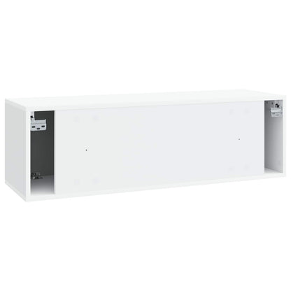 Wall-Mounted TV Cabinet White 98 x 31 x 30 cm Engineered Wood