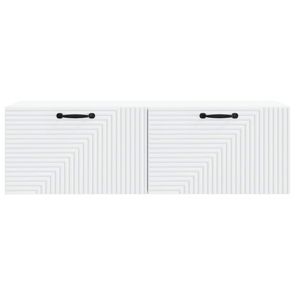 Wall-Mounted TV Cabinet White 98 x 31 x 30 cm Engineered Wood