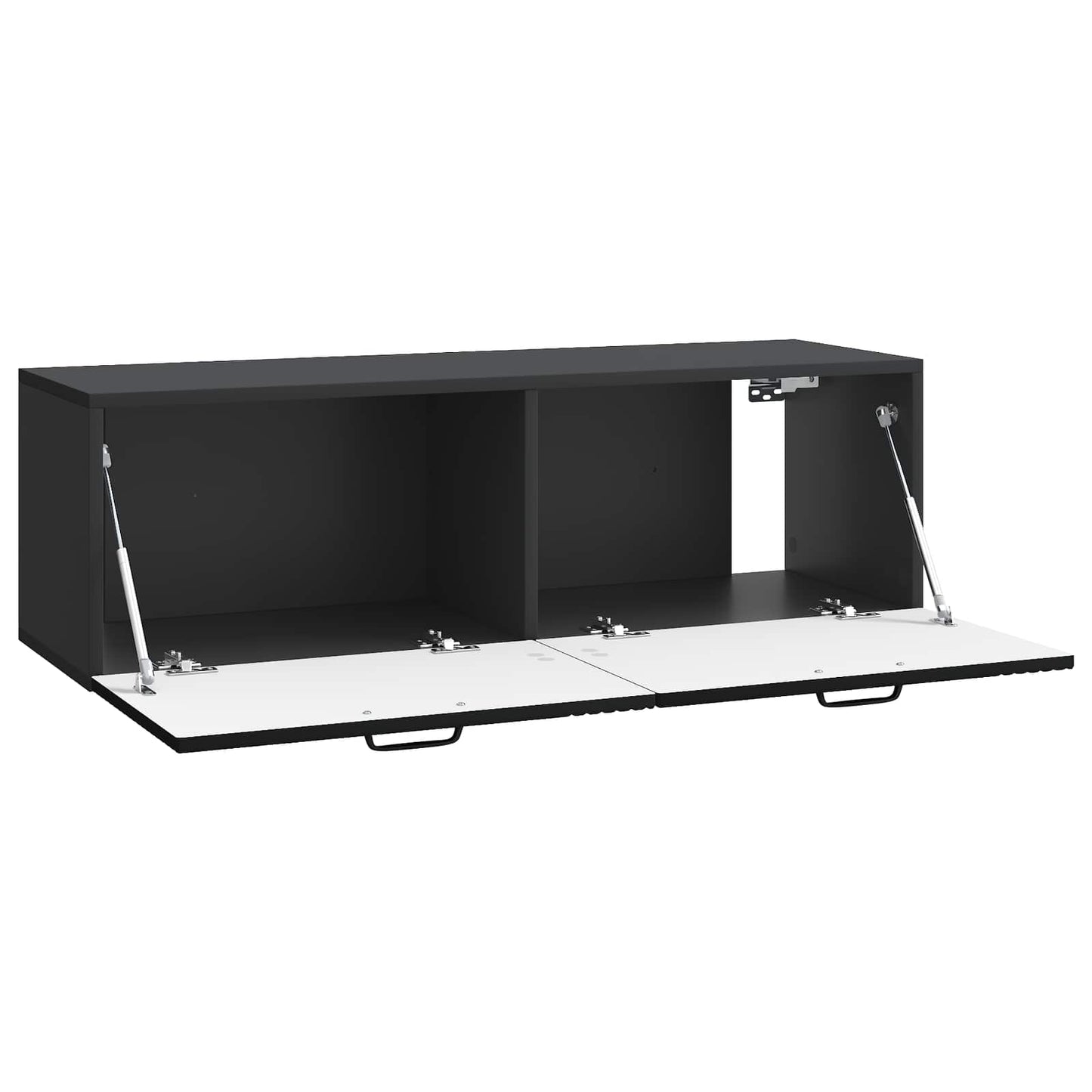 Wall-Mounted TV Cabinet Black 98 x 31 x 30 cm Engineered Wood