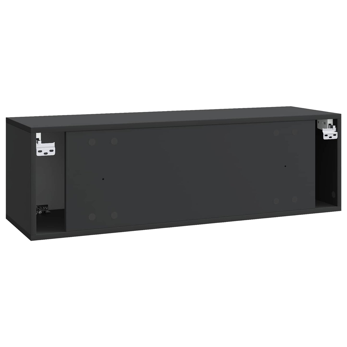 Wall-Mounted TV Cabinet Black 98 x 31 x 30 cm Engineered Wood