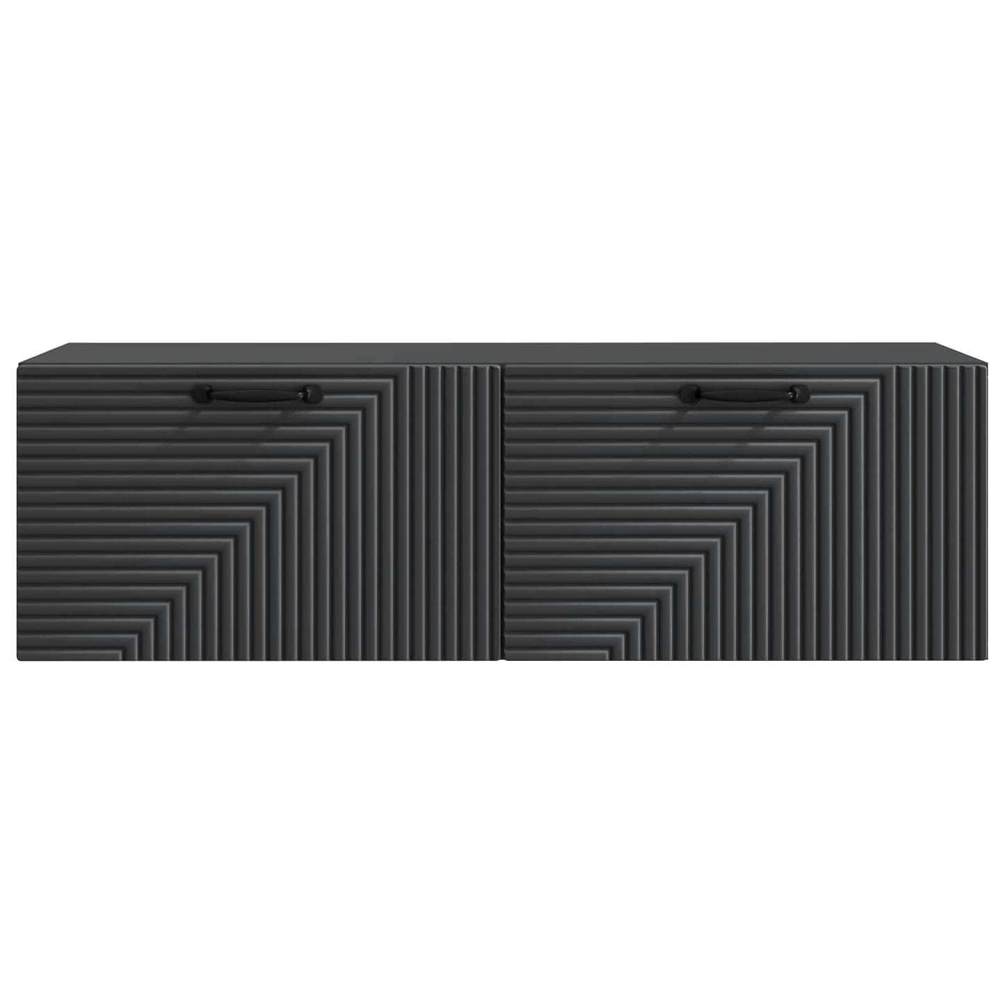 Wall-Mounted TV Cabinet Black 98 x 31 x 30 cm Engineered Wood