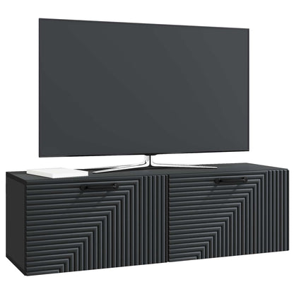 Wall-Mounted TV Cabinet Black 98 x 31 x 30 cm Engineered Wood
