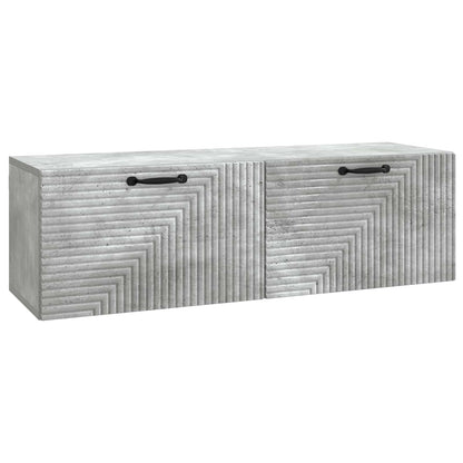 Wall-Mounted TV Cabinet Concrete Grey 98 x 31 x 30 cm