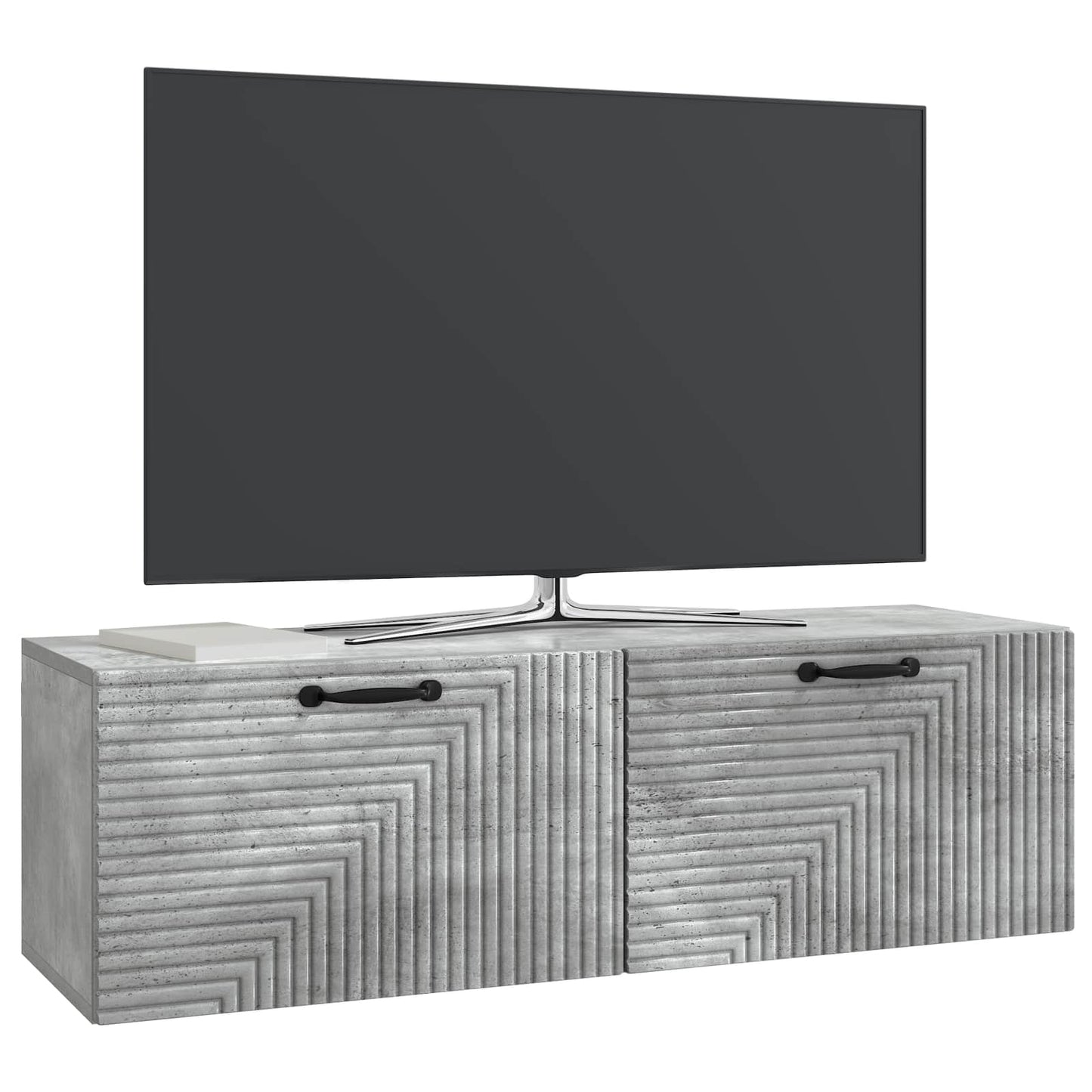 Wall-Mounted TV Cabinet Concrete Grey 98 x 31 x 30 cm