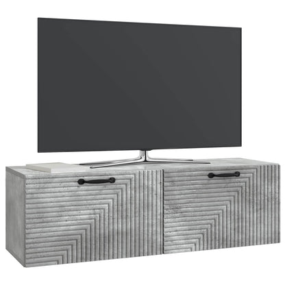 Wall-Mounted TV Cabinet Concrete Grey 98 x 31 x 30 cm
