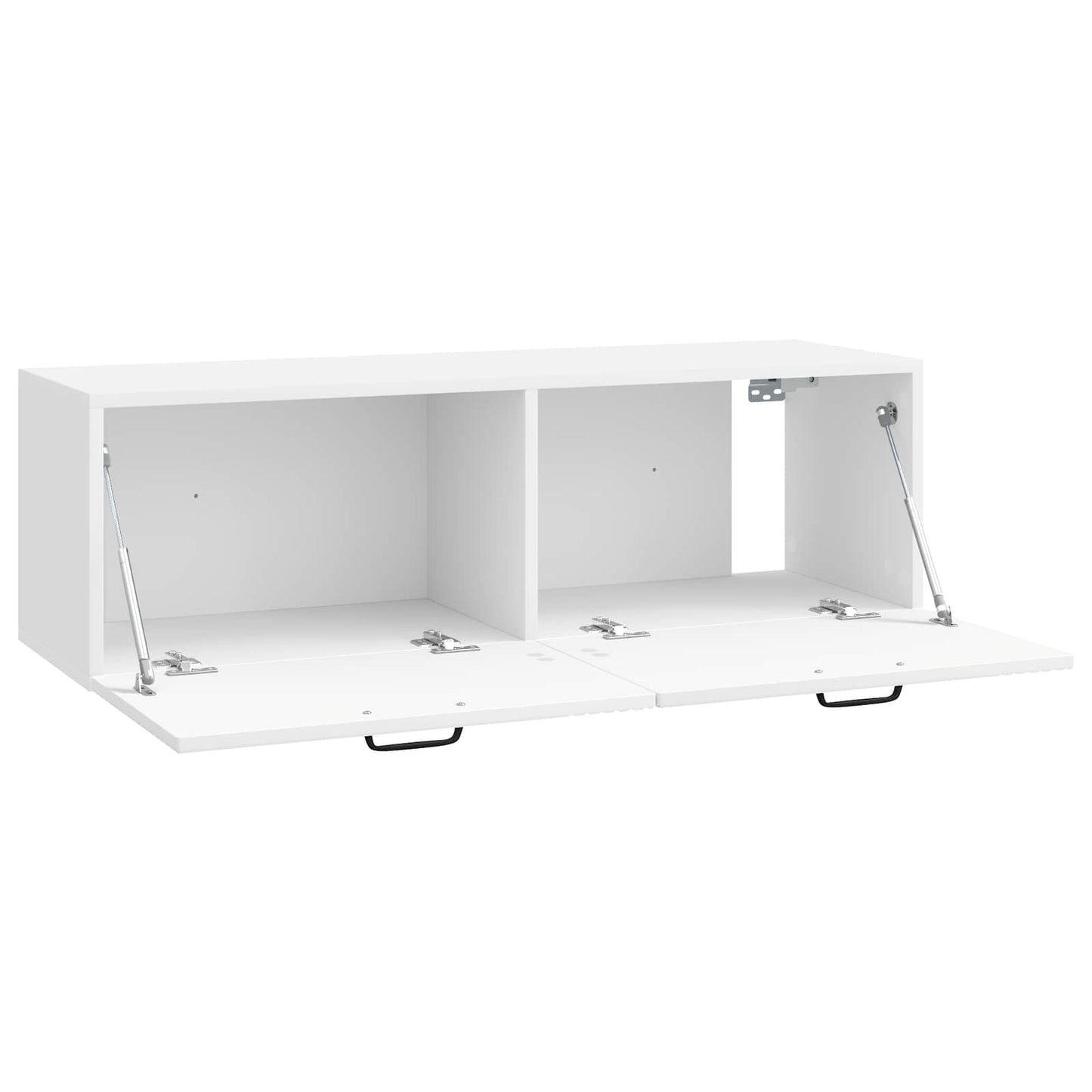 Wall-Mounted TV Cabinet High Gloss White 98 x 31 x 30 cm
