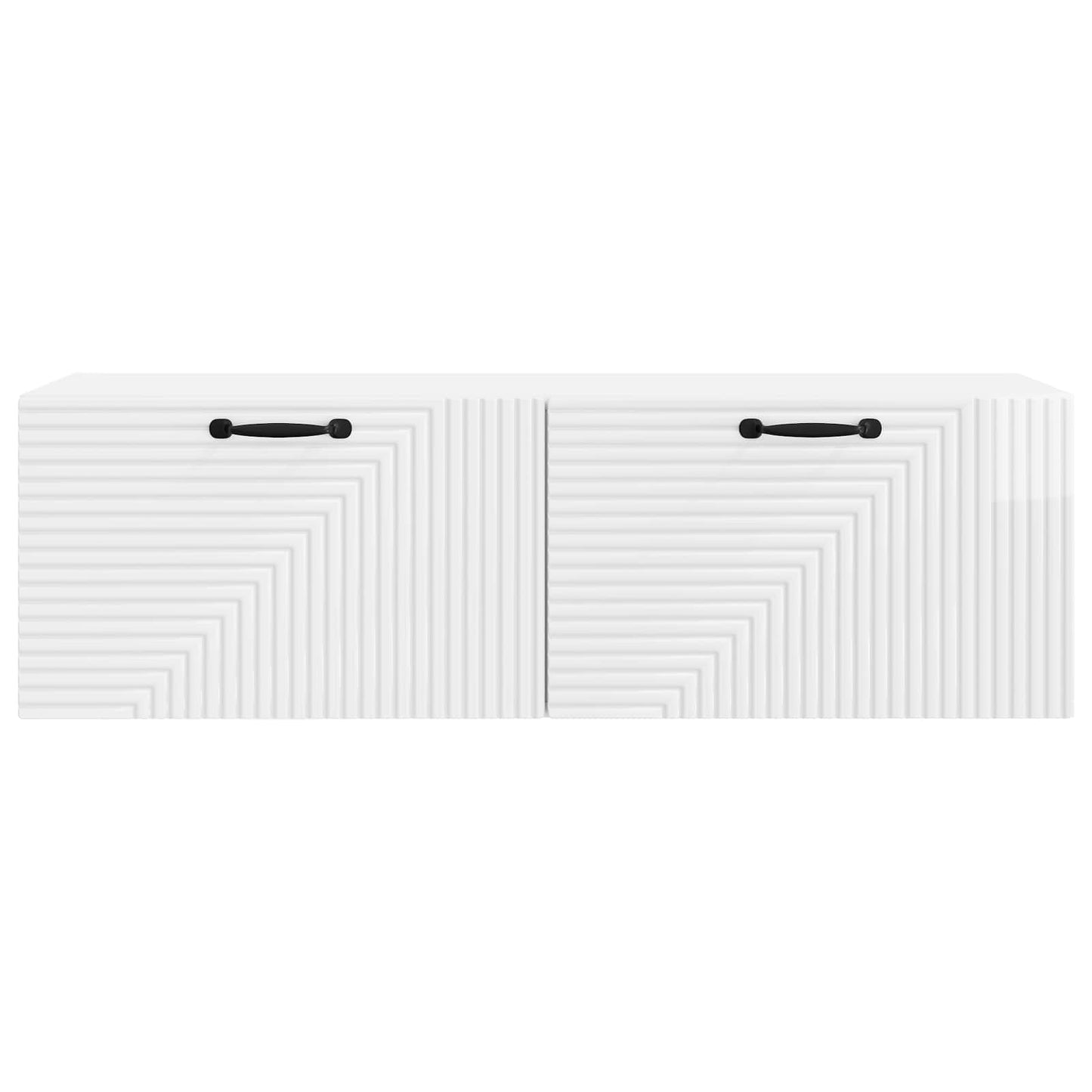 Wall-Mounted TV Cabinet High Gloss White 98 x 31 x 30 cm