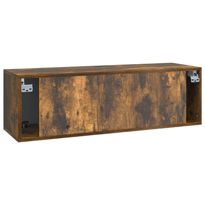 Wall-Mounted TV Cabinet Wall-mounted Smoked Oak 98 x 31 x 30 cm
