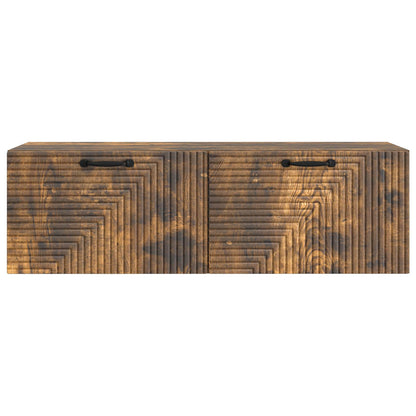 Wall-Mounted TV Cabinet Wall-mounted Smoked Oak 98 x 31 x 30 cm