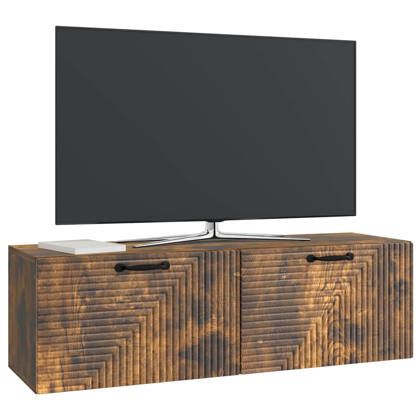 Wall-Mounted TV Cabinet Wall-mounted Smoked Oak 98 x 31 x 30 cm