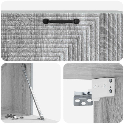 Wall-Mounted TV Cabinet Grey Sonoma 98 x 31 x 30 cm