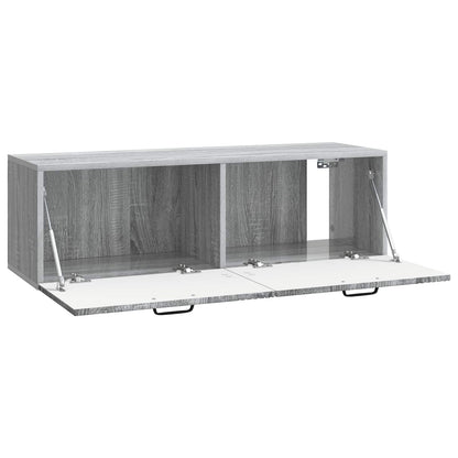 Wall-Mounted TV Cabinet Grey Sonoma 98 x 31 x 30 cm