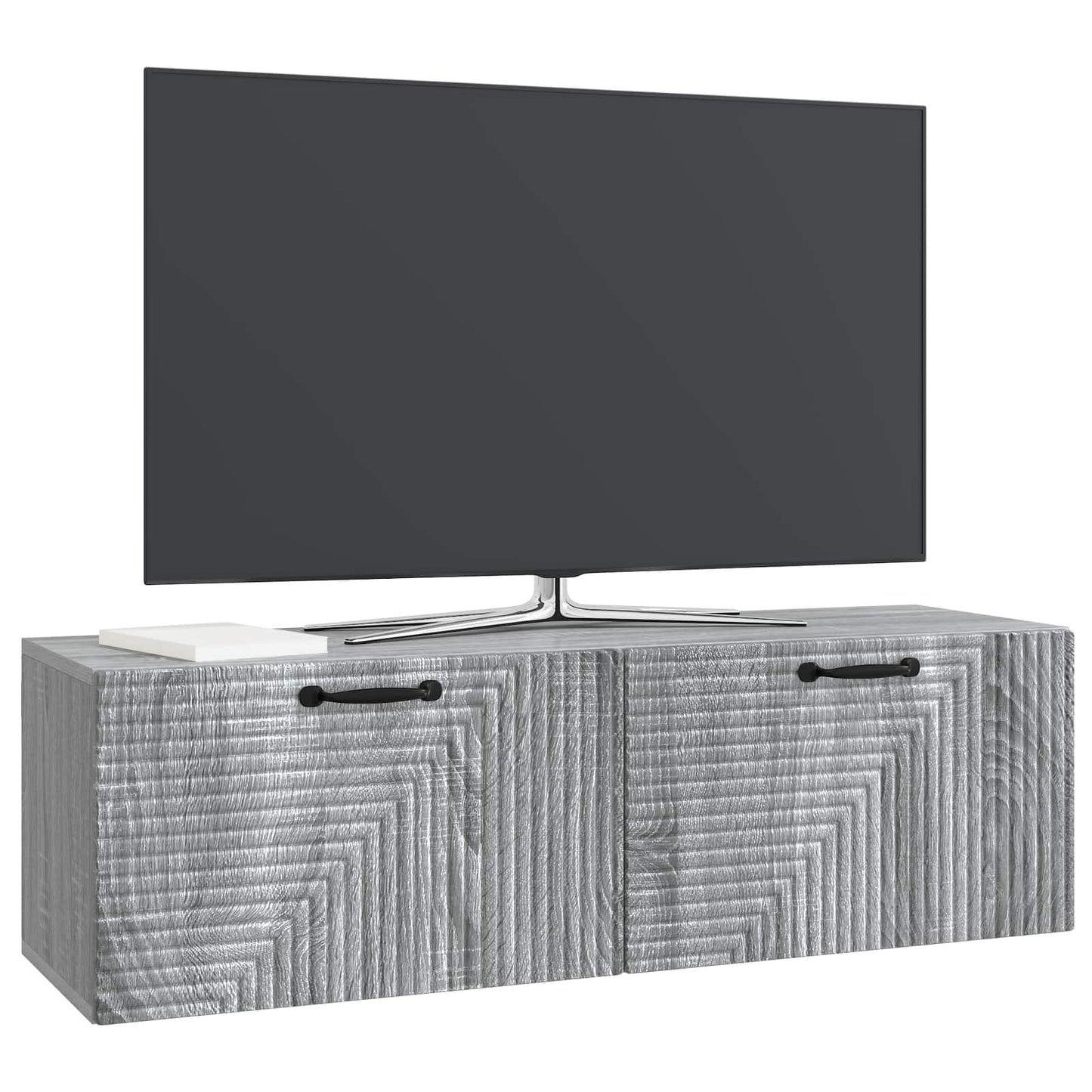 Wall-Mounted TV Cabinet Grey Sonoma 98 x 31 x 30 cm