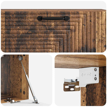 Wall-Mounted TV Cabinet Wall-mounted Old Wood 98 x 31 x 30 cm