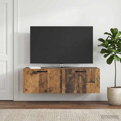 Wall-Mounted TV Cabinet Wall-mounted Old Wood 98 x 31 x 30 cm