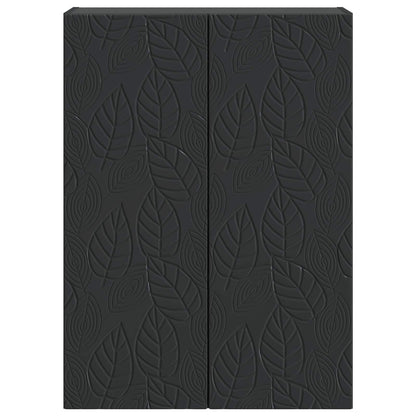 Wall-Mounted Cabinet Black 66 x 34.5 x 90 cm Engineered Wood