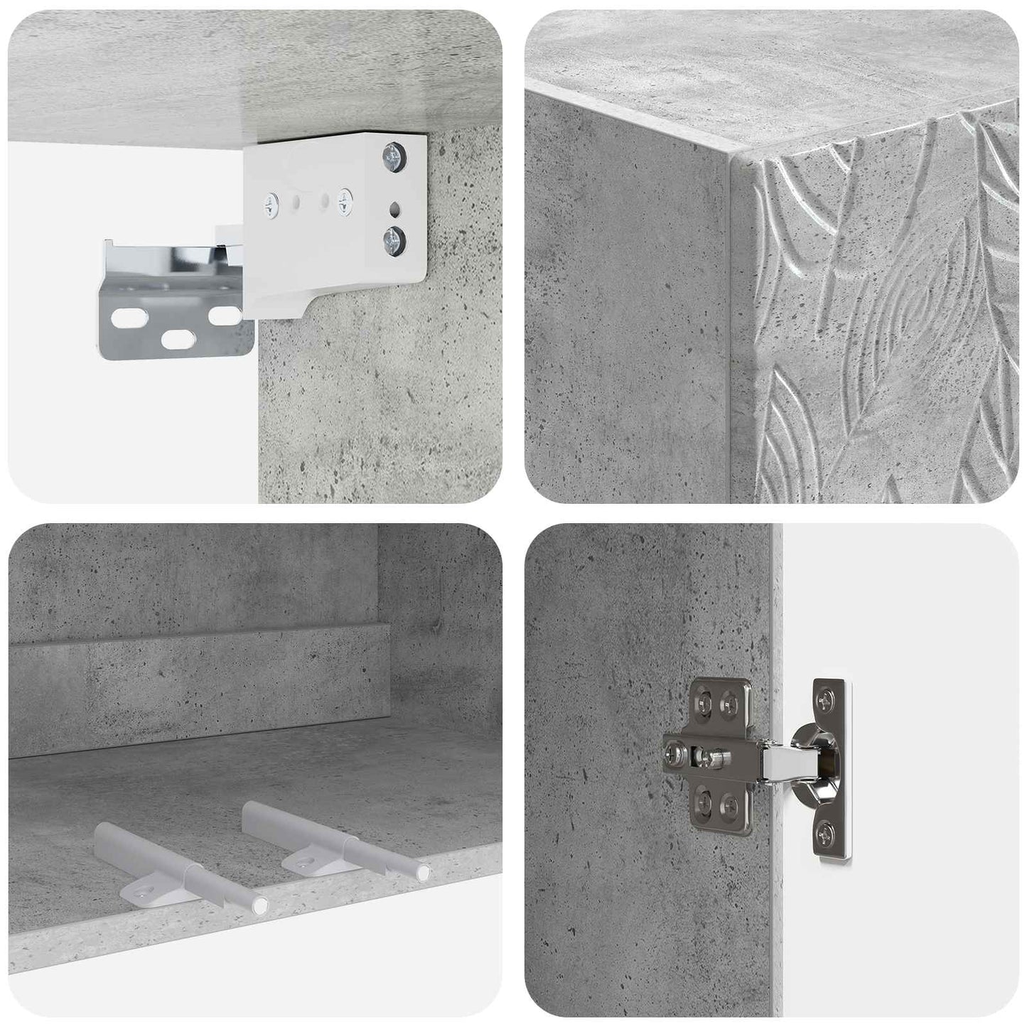 Wall-Mounted Cabinet 66 x 34.5 x 90 cm Engineered Wood