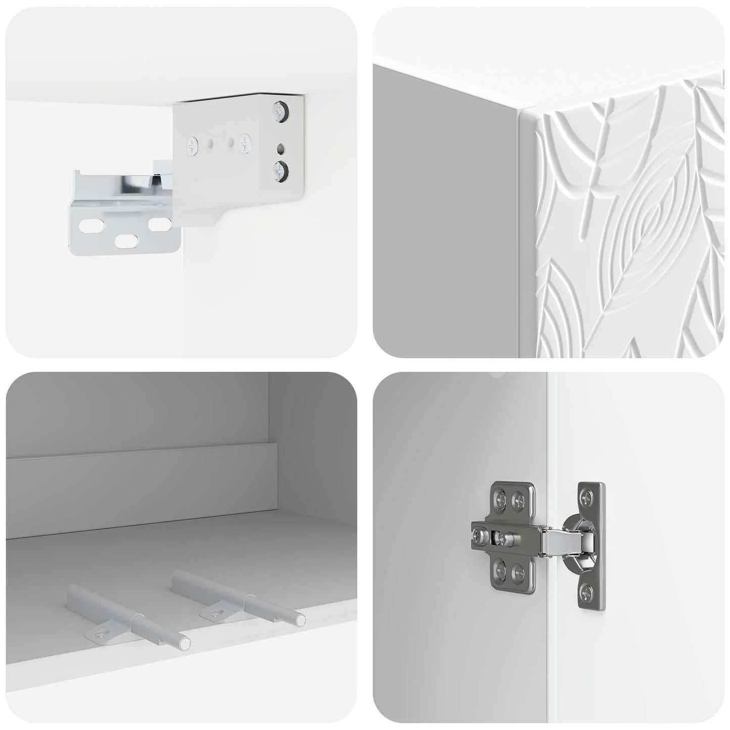 Wall-Mounted Cabinet 66 x 34.5 x 90 cm Engineered Wood