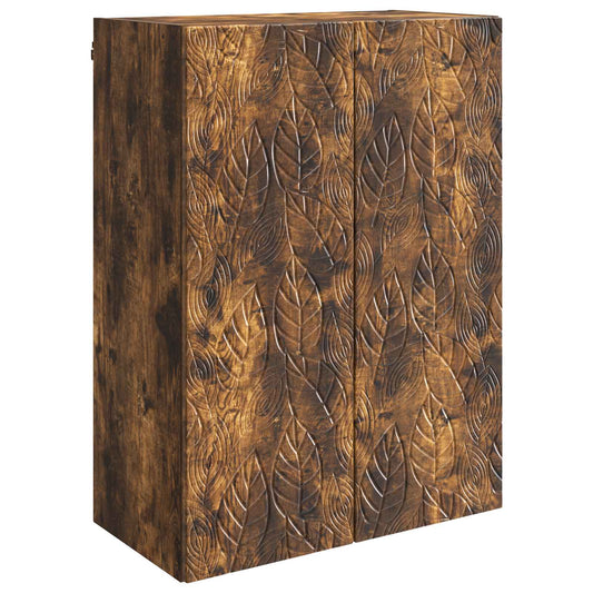 Wall-Mounted Cabinet Smoked Oak 66 x 34.5 x 90 cm