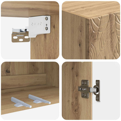 Wall-Mounted Cabinet Artisan Oak 66 x 34.5 x 90 cm