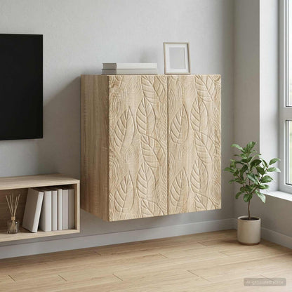 Wall-Mounted Cabinet 59 x 31 x 60 cm Engineered Wood Sonoma Oak