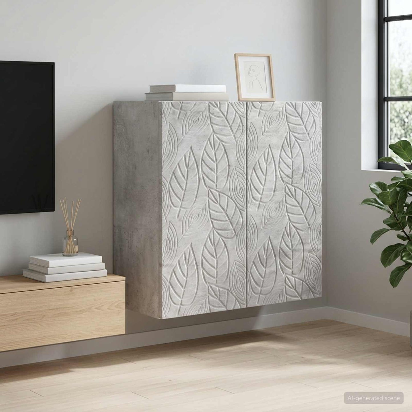 Wall-Mounted Cabinet 59 x 31 x 60 cm Engineered Wood