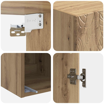 Wall-Mounted Cabinet 33 x 34.5 x 90 cm Engineered Wood