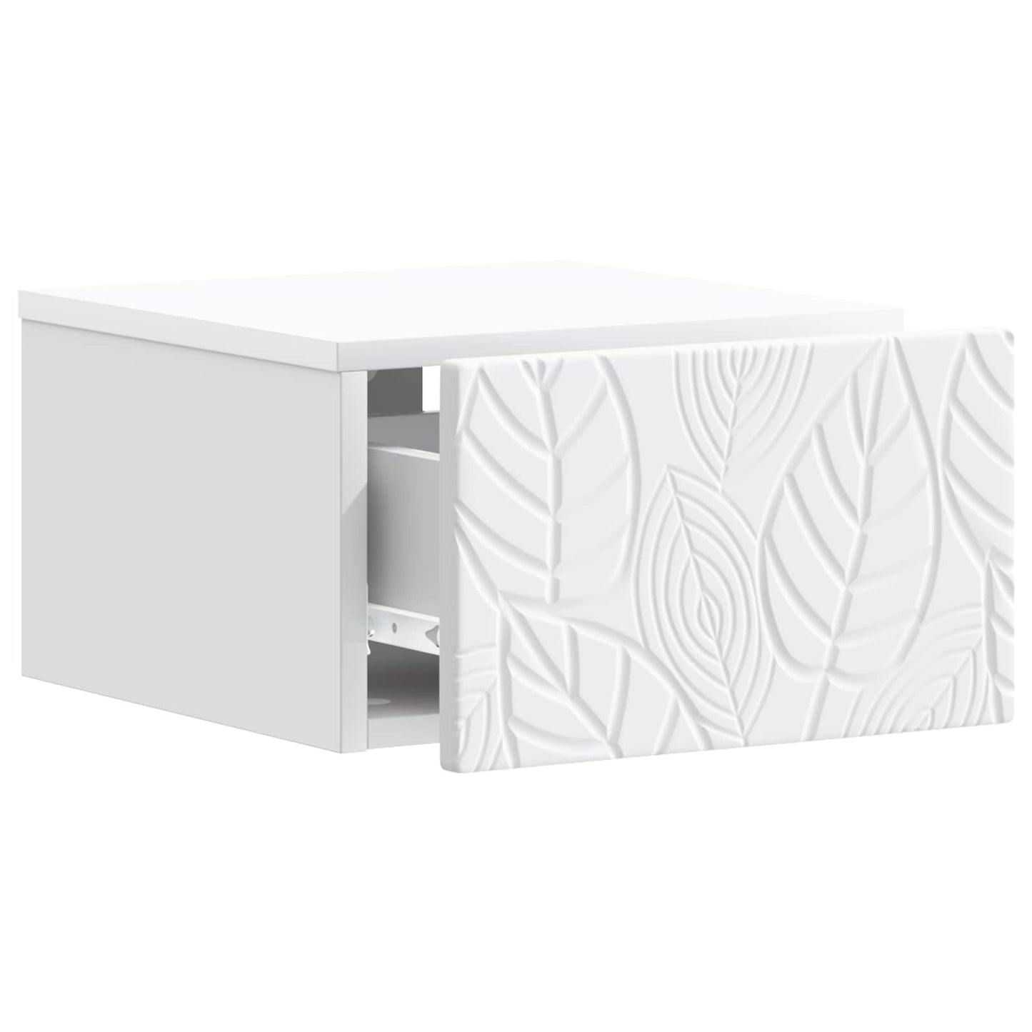 Wall-Mounted Side Table 2 pcs White 34.5 x 33 x 20 cm