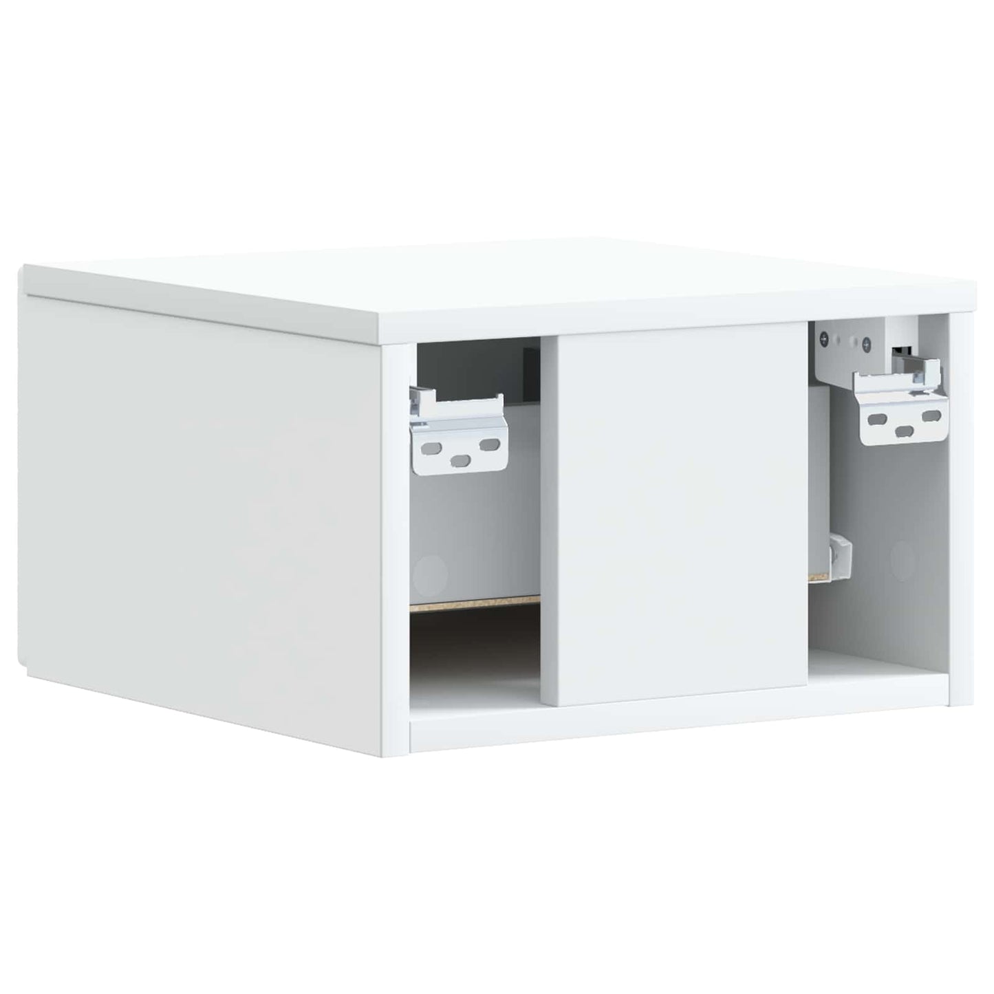 Wall-Mounted Side Table 2 pcs White 34.5 x 33 x 20 cm