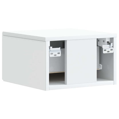 Wall-Mounted Side Table 2 pcs White 34.5 x 33 x 20 cm